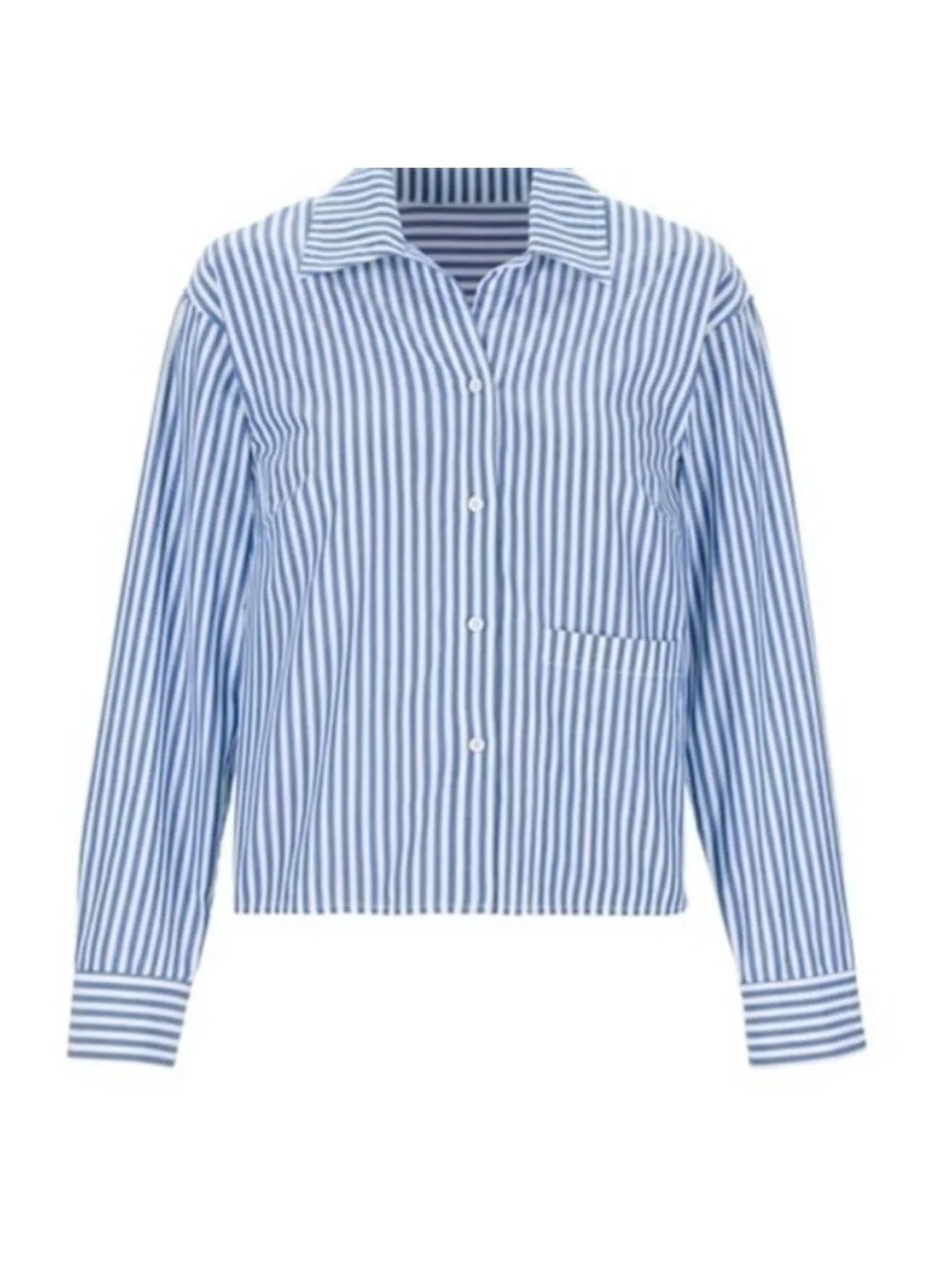 CAbi 6085 Prep School Shirt Boxy Stripe Button Down - Picture 2 of 7